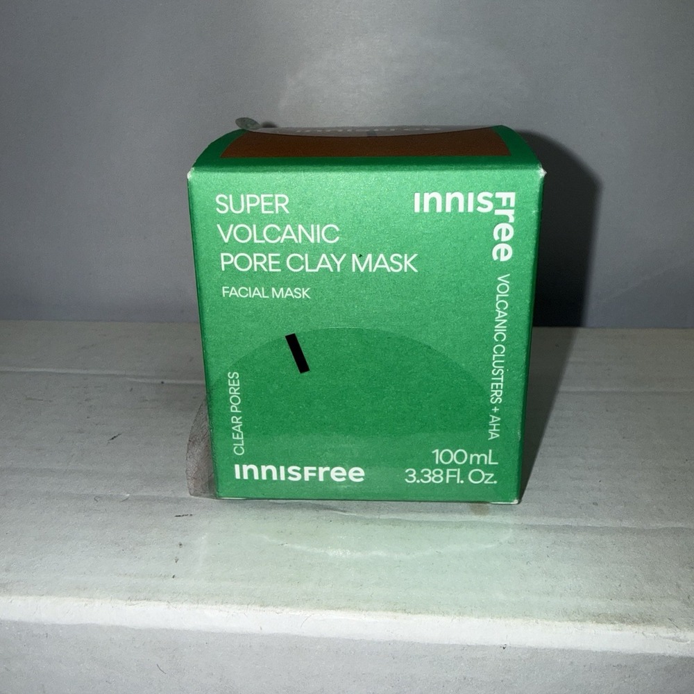 innisfree Super Volcanic AHA Pore Clearing Clay Face Mask 3.3 Fl Oz Exp 12/26